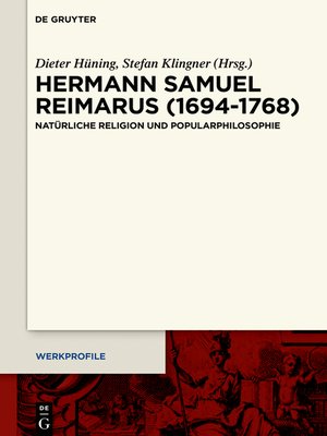 cover image of Hermann Samuel Reimarus (1694–1768)